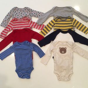 8 Long Sleeve Onesies